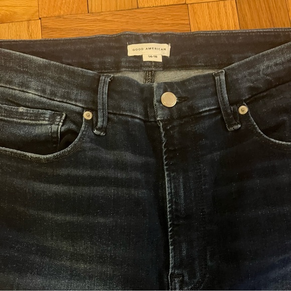 Good American Always Fits Good Legs Skinny Stretch Raw Hem Jeans 14-18 Plus - Picture 8 of 11